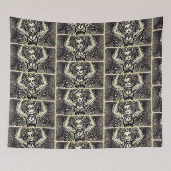 Item preview, Nightmare creepy clown girl demonic horror Goddess designed and sold by Vintage Designs +.