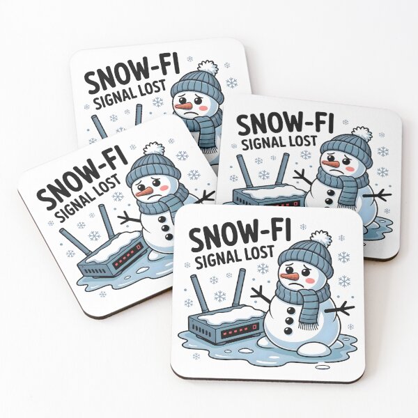 Item preview, Snow-Fi Signal Lost – Snowman Internet Repair Winter Meme designed and sold by CalmDownZone ⭐️⭐️⭐️⭐️⭐️.
