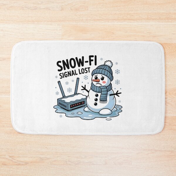 Item preview, Snow-Fi Signal Lost – Snowman Internet Repair Winter Meme designed and sold by CalmDownZone ⭐️⭐️⭐️⭐️⭐️.