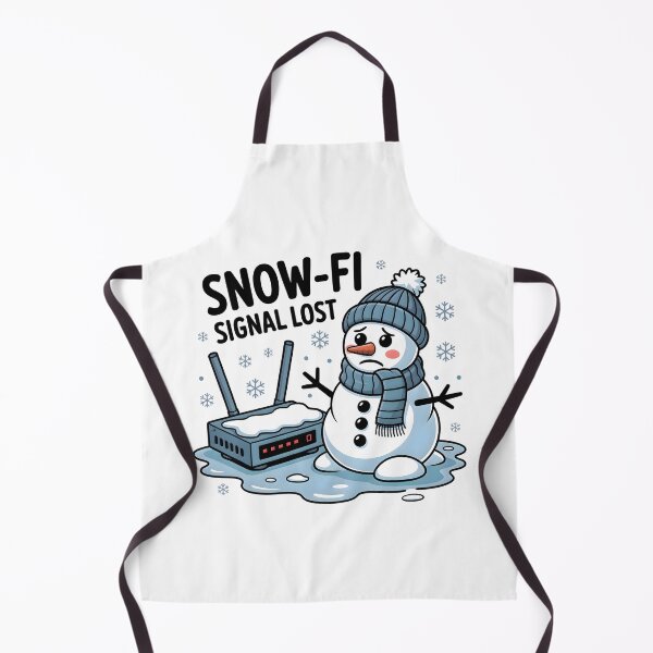 Item preview, Snow-Fi Signal Lost – Snowman Internet Repair Winter Meme designed and sold by CalmDownZone ⭐️⭐️⭐️⭐️⭐️.