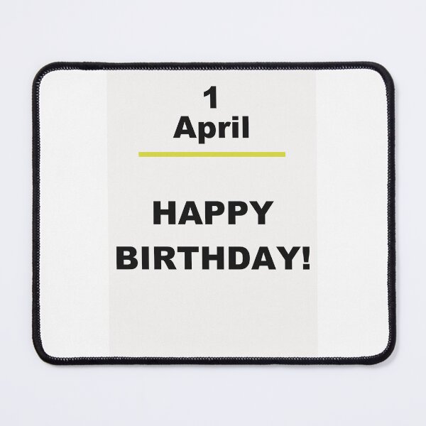 Item preview, Minimalist Happy Birthday Design — April 1 designed and sold by ariksworld.