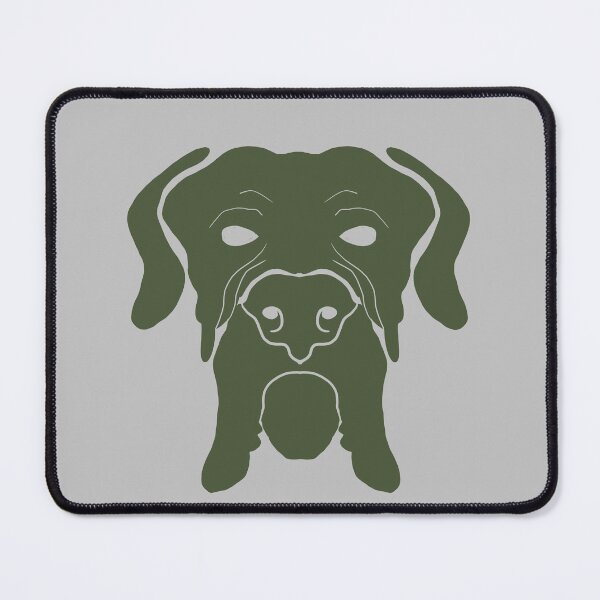 Item preview, Minimalist Dog Logo – Abstract Dark Olive Green Canine Emblem designed and sold by CasuQ1.