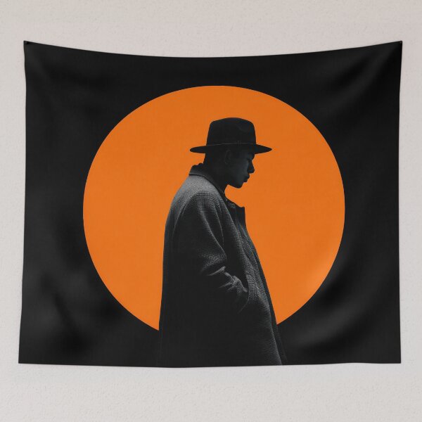 Item preview, Man in silhouette against bright sun designed and sold by anytka.