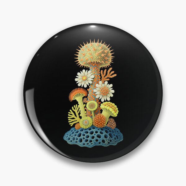 Item preview, Vintage Scientific Yellow Radiolarian and Sea Anemone designed and sold by zzz888.