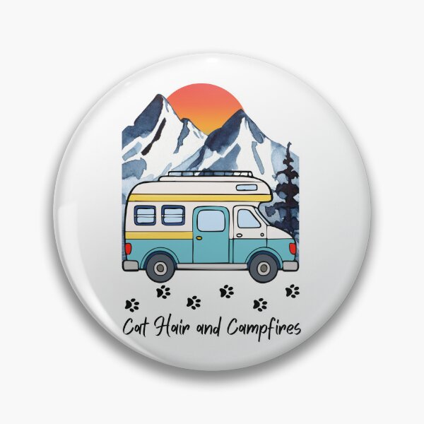Item preview, Cat Hair and Campfires. RV and Cat design designed and sold by SofikoDesigns.