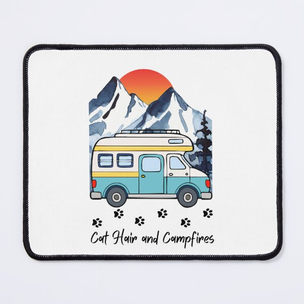 Item preview, Cat Hair and Campfires. RV and Cat design designed and sold by SofikoDesigns.