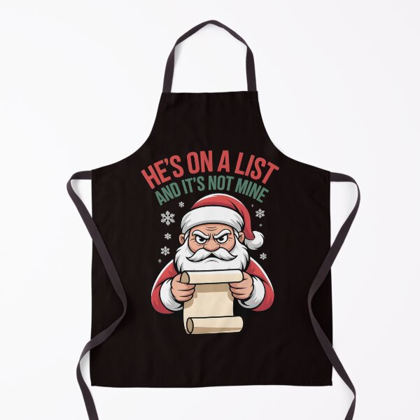 Item preview, He’s on a List and It’s Not Mine - Funny Santa Saying Shirt designed and sold by Redgiant87x.