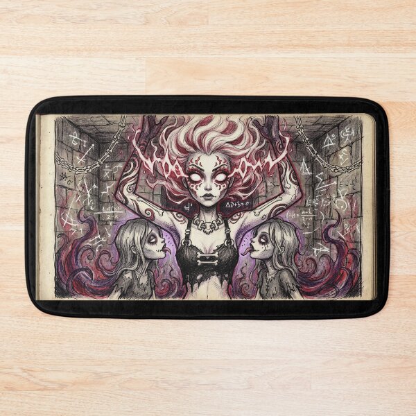 Item preview, Poltergeist horror pop girl illustration designed and sold by Vintage Designs +.
