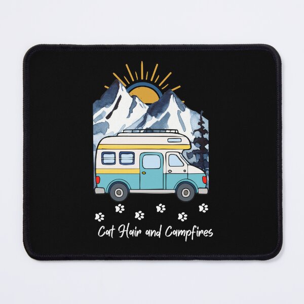 Item preview, Cat Hair and Campfires. RV and Cat design designed and sold by SofikoDesigns.