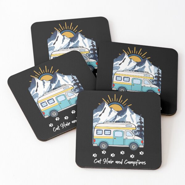 Item preview, Cat Hair and Campfires. RV and Cat design designed and sold by SofikoDesigns.