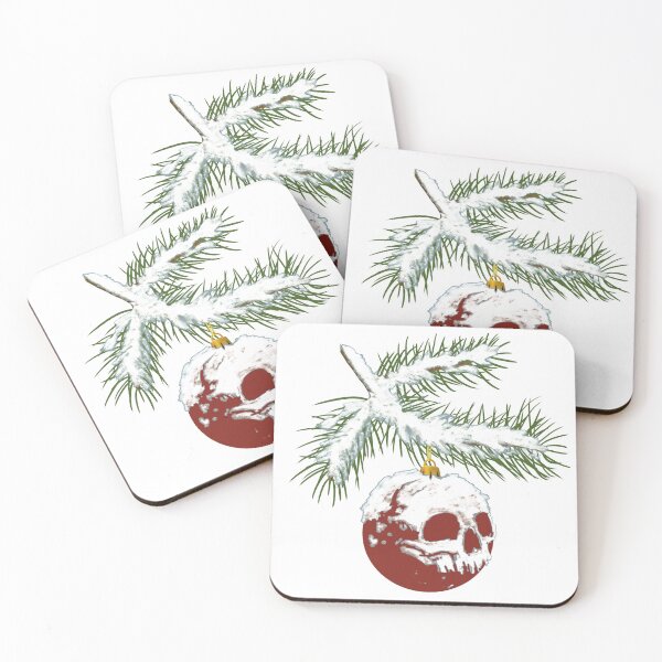 Item preview, Snowy Gothic Christmas Ornament on Pine Branch designed and sold by OOctopusStore.