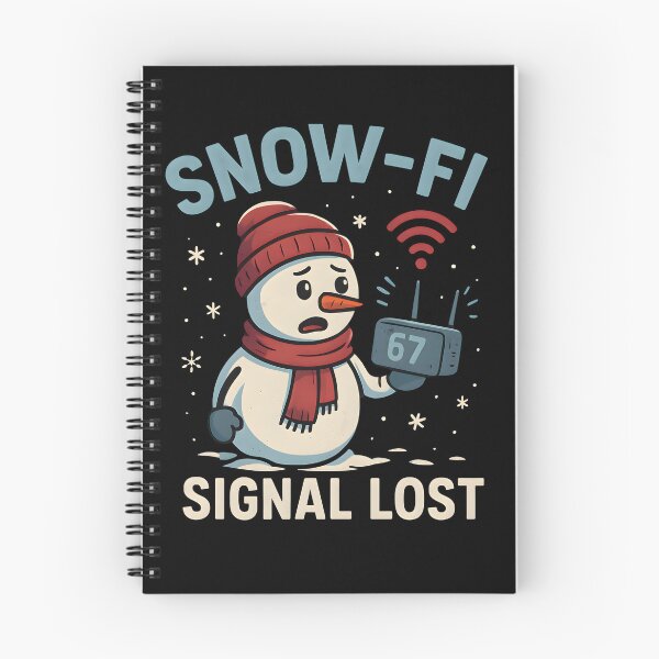 Item preview, Snow-Fi Signal Lost – Frozen Router Snowman Funny Internet Joke designed and sold by CalmDownZone ⭐️⭐️⭐️⭐️⭐️.