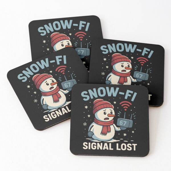Item preview, Snow-Fi Signal Lost – Frozen Router Snowman Funny Internet Joke designed and sold by CalmDownZone ⭐️⭐️⭐️⭐️⭐️.