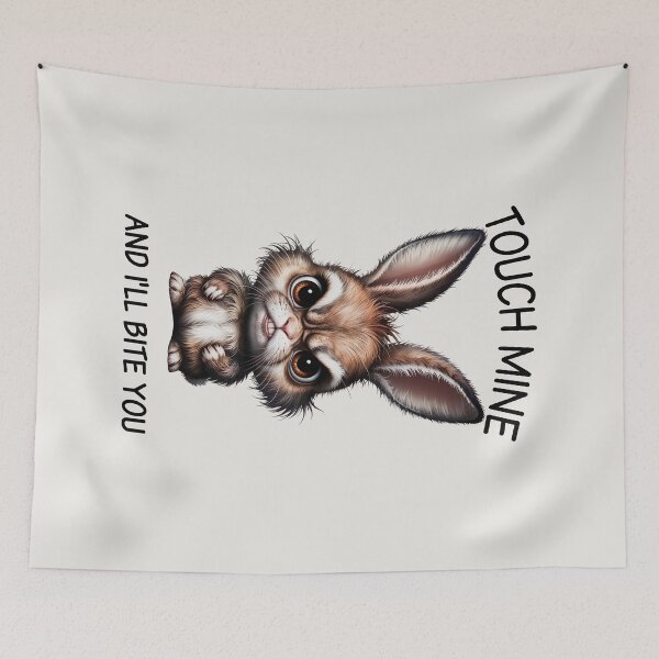 Item preview, Grumpy Bunny, Touch Mine and I Will Bite You designed and sold by QuirkySpark.