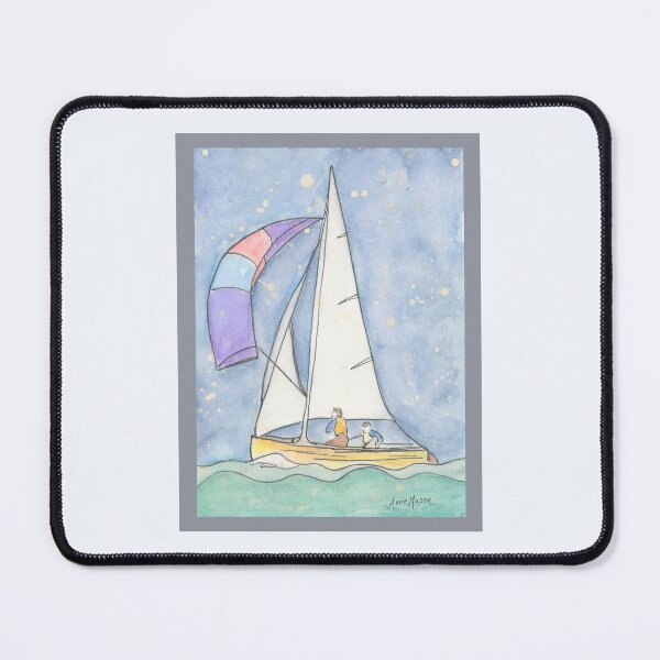 Item preview, Catch the Wind - watercolor illustration designed and sold by Annie Mason Art.