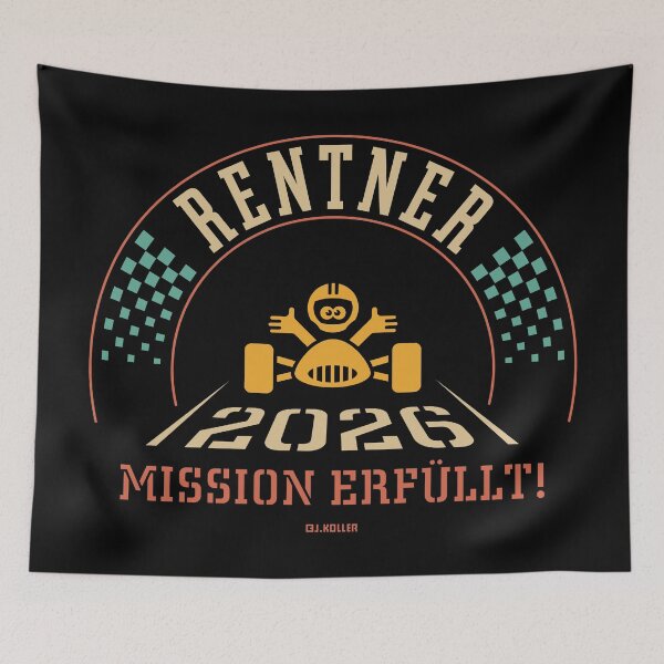 Item preview, Retirees 2026 – Mission Accomplished (Retirement / Retirement / Finish Line / 4C) designed and sold by Roderix.