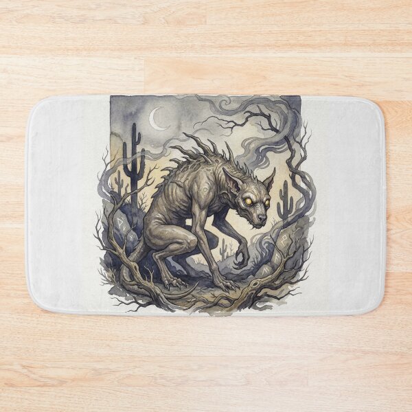 Item preview, Chupacabra in the Desert on a Moonlit night designed and sold by Vintage Designs +.