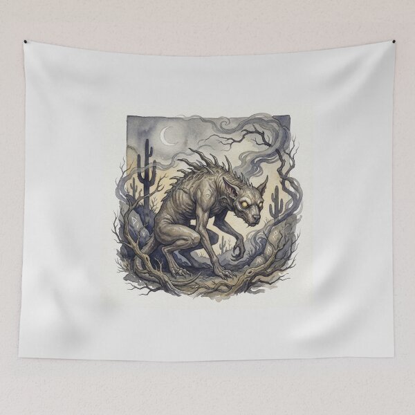 Item preview, Chupacabra in the Desert on a Moonlit night designed and sold by Vintage Designs +.