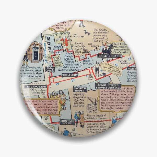 Item preview, A Map of Whitehall: Past and Present 1948 designed and sold by colourfind.