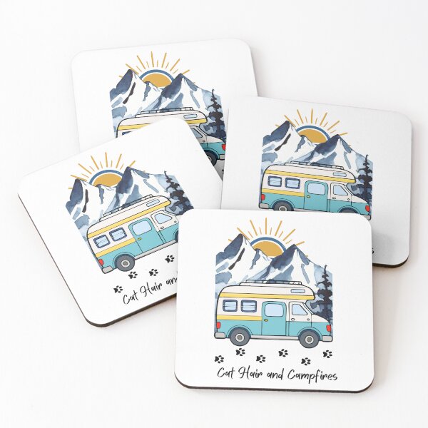 Item preview, Cat Hair and Campfires. RV and Cat design designed and sold by SofikoDesigns.