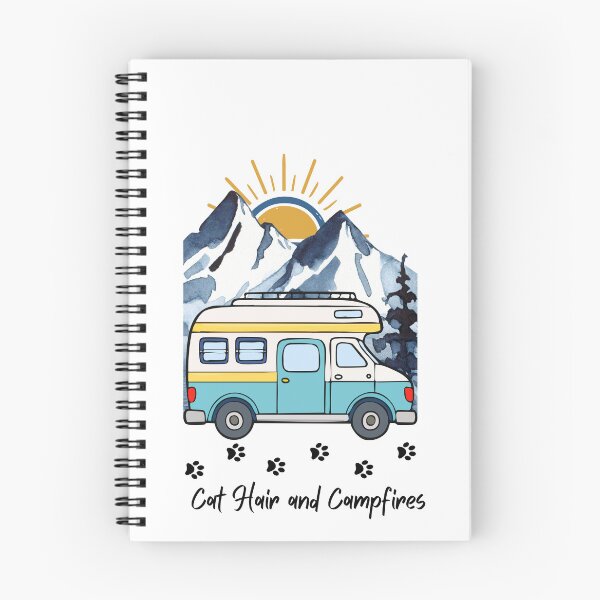 Item preview, Cat Hair and Campfires. RV and Cat design designed and sold by SofikoDesigns.