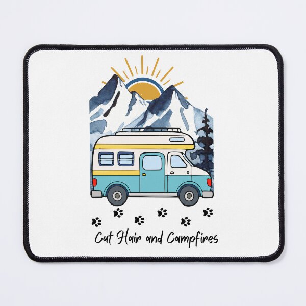 Item preview, Cat Hair and Campfires. RV and Cat design designed and sold by SofikoDesigns.