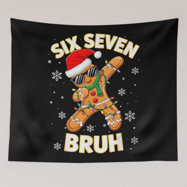 Item preview, 67 Christmas 6 7 Meme Gingerbread Man Xmas Pajamas Holiday  designed and sold by JEFDodsonArt.