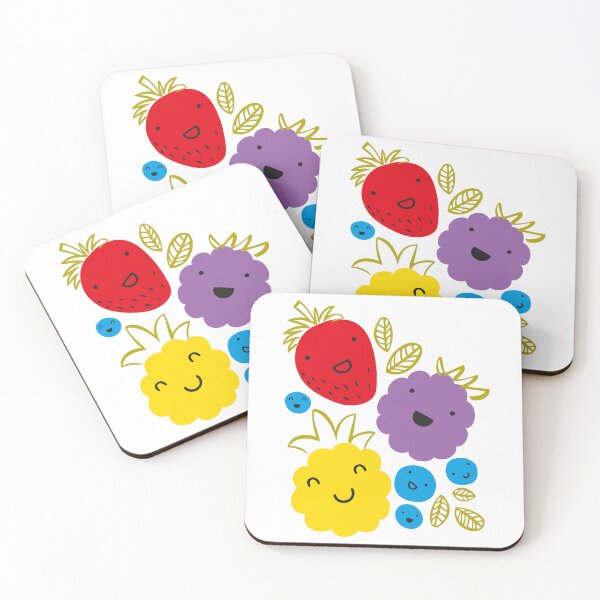 Item preview, Happy Berries Colorful Fruits Playful Pattern designed and sold by monikko.