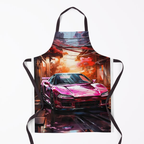 Item preview, Classic sports car shines under evening city blossoms designed and sold by RevUpDesign.