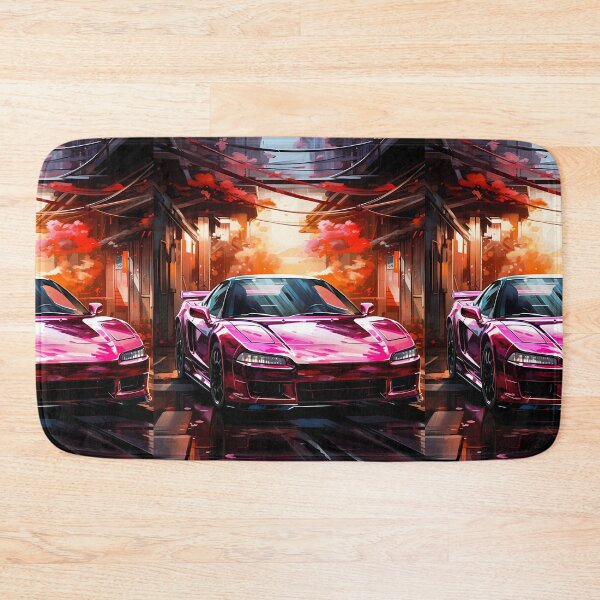 Item preview, Classic  sports car shines under evening city blossoms designed and sold by RevUpDesign.