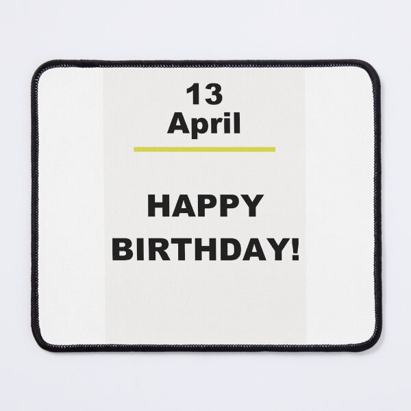 Item preview, Minimalist Happy Birthday Design — April 13 designed and sold by ariksworld.