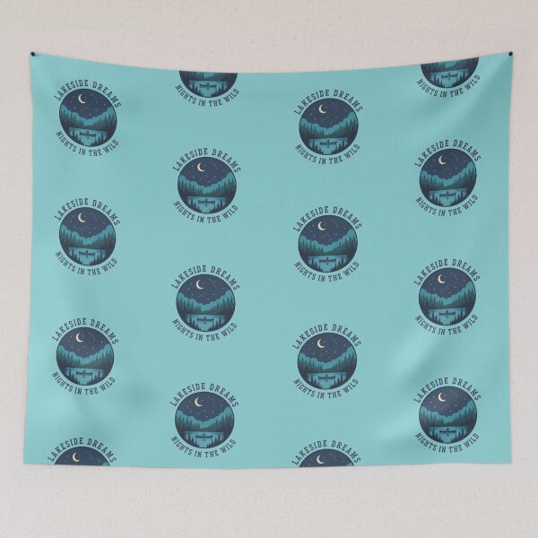 Item preview, Lakeside Dreams Wilderness Night Scene designed and sold by Dogandesighn.