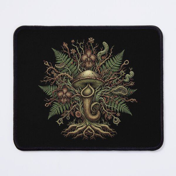 Item preview, Dark Botanical Carnivorous Pitcher Plant and Ferns designed and sold by zzz888.