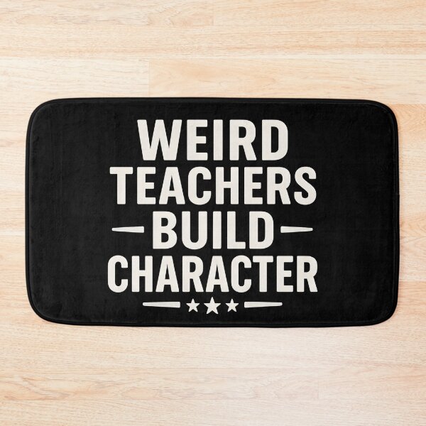 Item preview, Weird Teachers Build Character Retro Funny Teacher designed and sold by hemagamo.