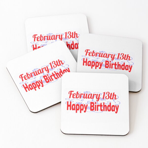 Item preview, February 13th, Gift Happy birthday  designed and sold by Sujinthaiart.