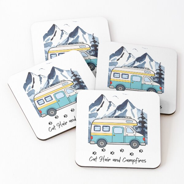 Item preview, Cat Hair and Campfires. RV and Cat design designed and sold by SofikoDesigns.