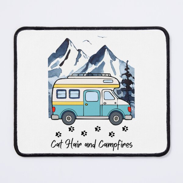 Item preview, Cat Hair and Campfires. RV and Cat design designed and sold by SofikoDesigns.