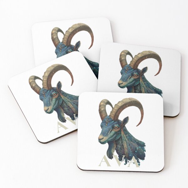 Item preview, Ava – Capricorn Zodiac Sea-Goat Design designed and sold by AlexLineArt.