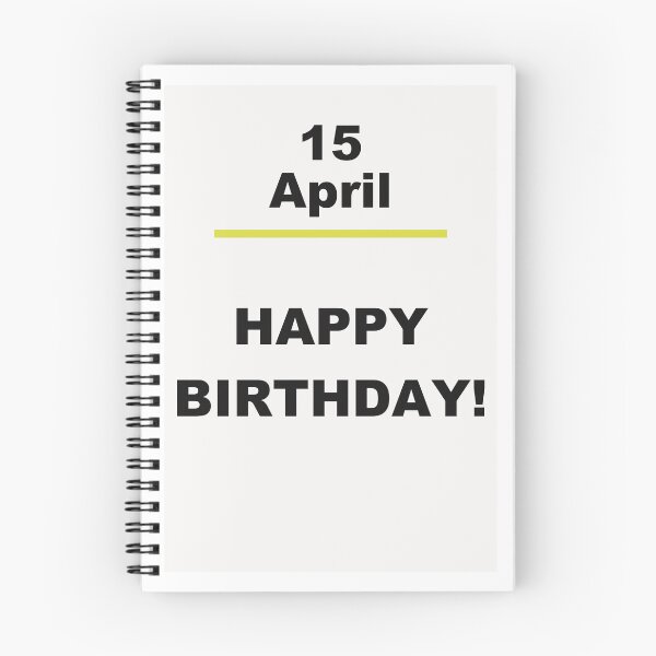 Item preview, Minimalist Happy Birthday Design — April 15 designed and sold by ariksworld.