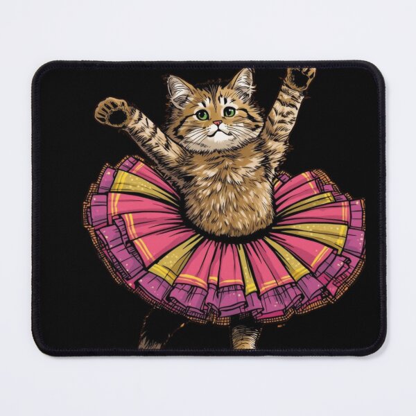 Item preview, Cute Vintage Retro Comic Styled Ballerina Cat designed and sold by MiloOfficial.