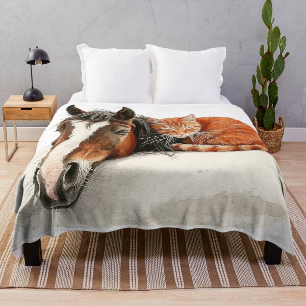 Item preview, Horse and Cat Companions Illustration designed and sold by Liededrom..