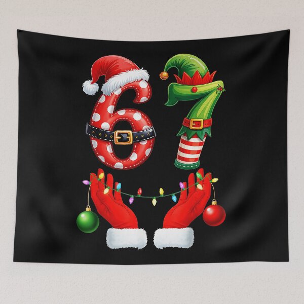 Item preview, 67 Christmas 6 7 Meme Pajamas Holiday Gen Alpha Slang  designed and sold by JEFDodsonArt.