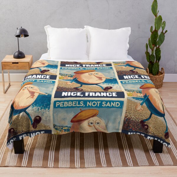 Item preview, Nice France Travel Poster | “Pebbles Not Sand” designed and sold by LeQuirks.
