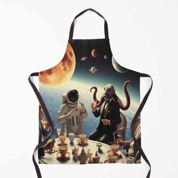 Item preview, Galactic Tea Party with Astronaut, Tentacles & floating dreams – surreal vibes & cosmic storytelling designed and sold by FotoworldEdel.