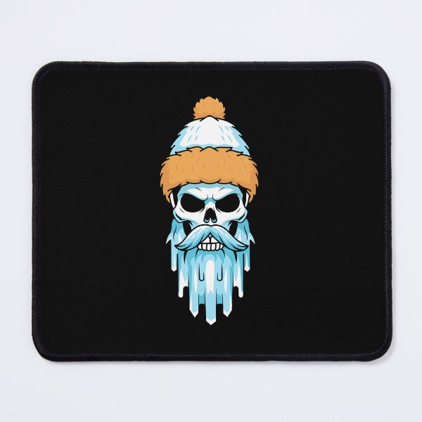 Item preview, Frost-Bearded Skull in Winter Cap – Icy Gothic Skull Art designed and sold by GriferrStore.