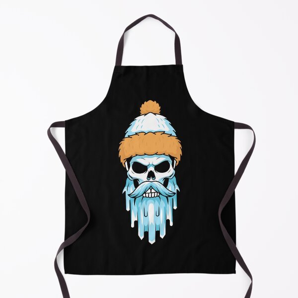 Item preview, Frost-Bearded Skull in Winter Cap – Icy Gothic Skull Art designed and sold by GriferrStore.