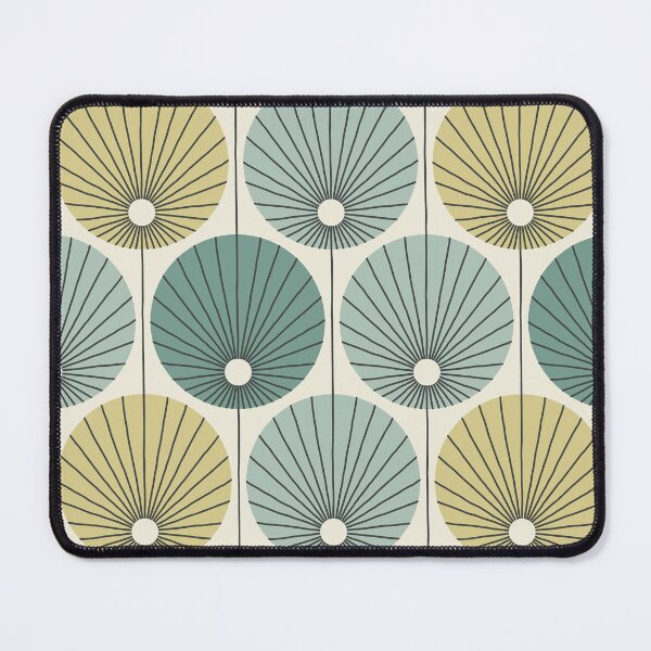 Item preview, retro botanical - teal, mint, ochre  designed and sold by Johanna Kindvall.