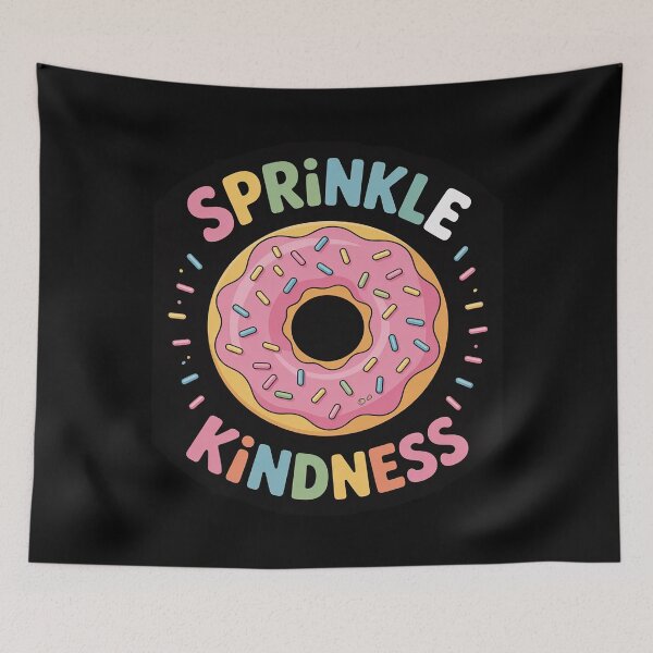 Item preview, Donut Sprinkle Kindness Girls Women Doughnut Lover 3  designed and sold by BeetleMalon.
