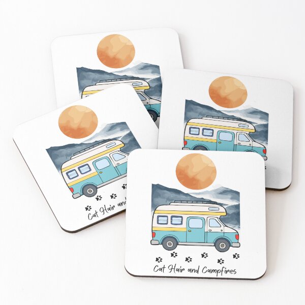 Item preview, Cat Hair and Campfires. RV and Cat design designed and sold by SofikoDesigns.