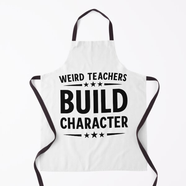 Item preview, Weird Teachers Build Character Retro Funny Teacher designed and sold by hemagamo.